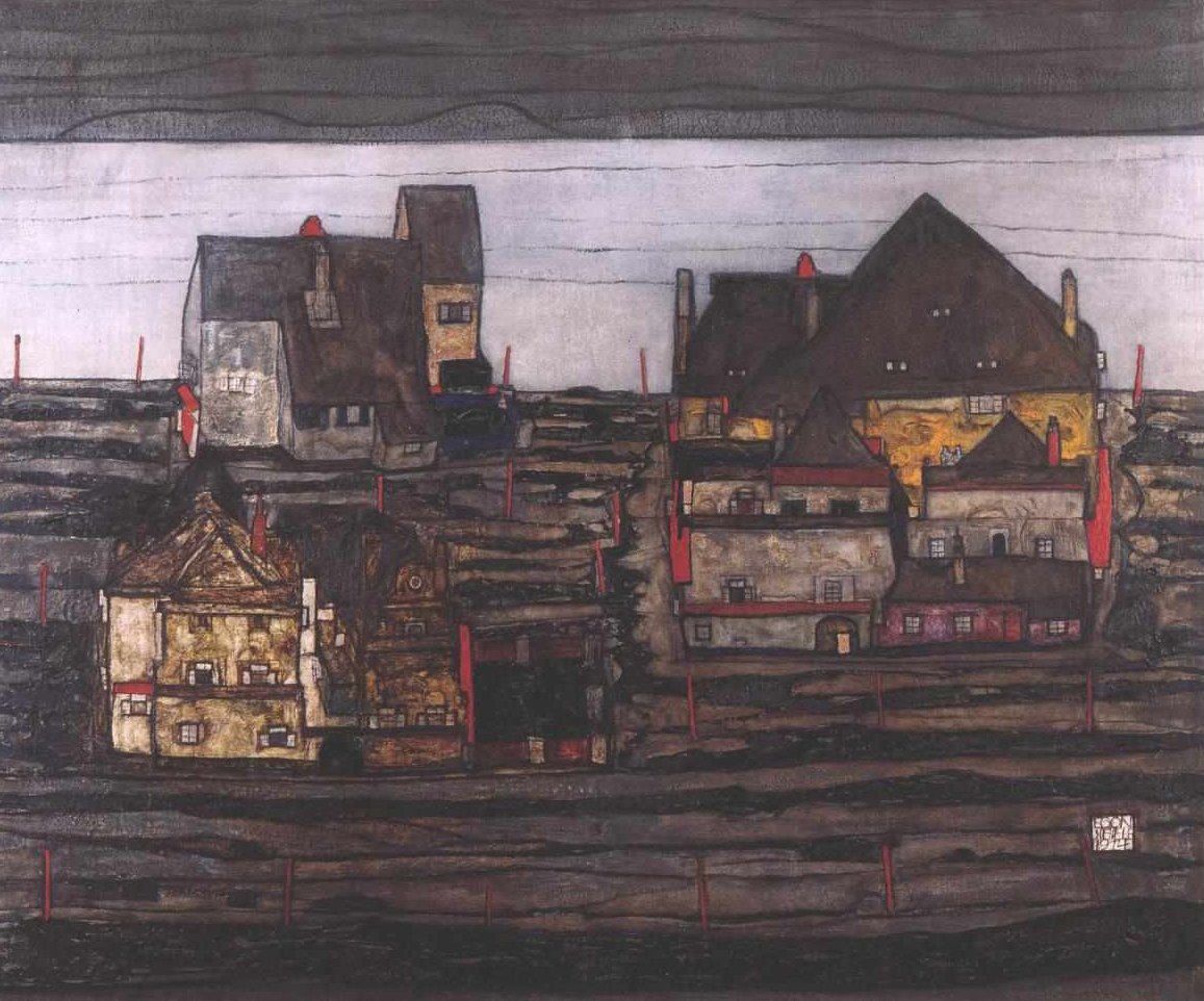 Vorstadt by Egon Schiele