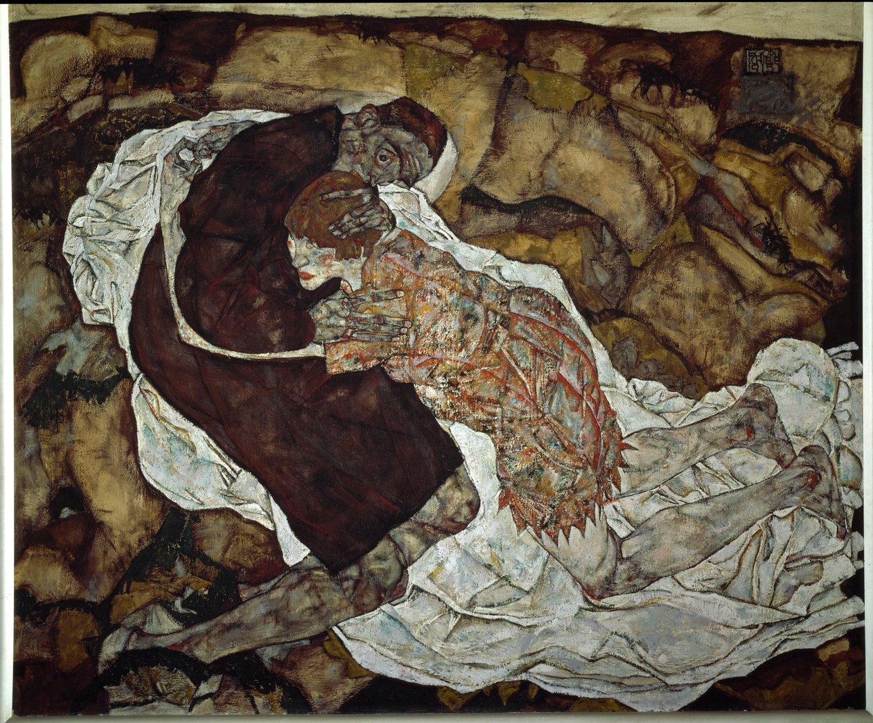 Kadın ve ölüm. Egon Schiele