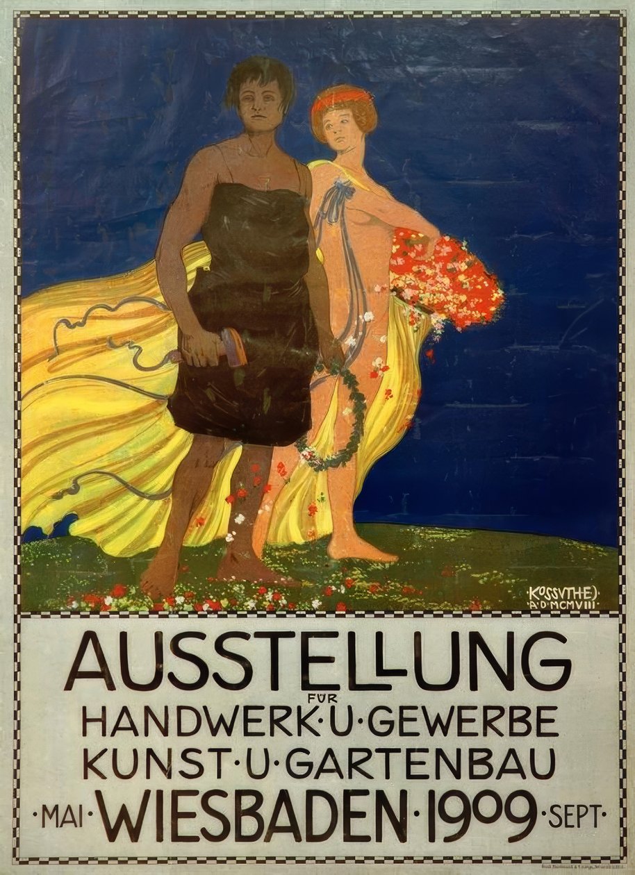 Zanaat ve ticaret, sanat ve bahçecilik sergisi, Wiesbaden by Egon Josef Kossuth