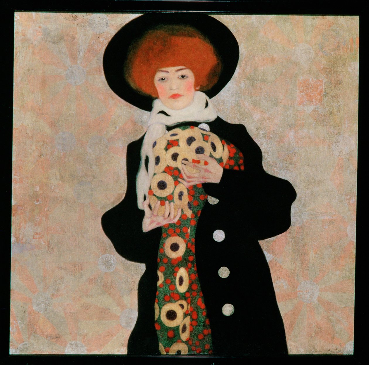 Bildnis einer Frau mit schwarzem Hut [Bir Kadının Portresi ... by Egon Schiele
