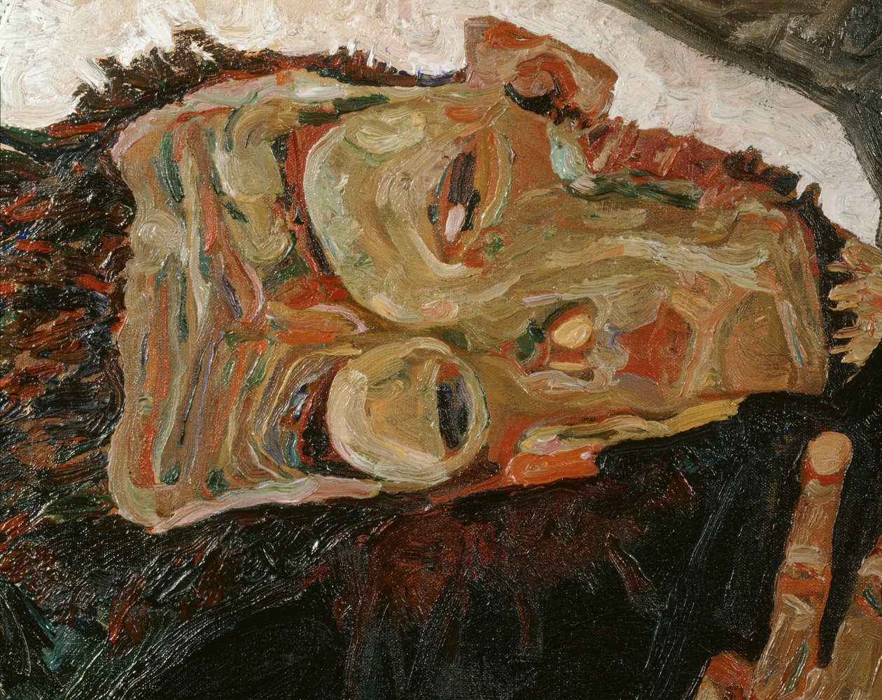 Şair (tuval üzerine yağlıboya) by Egon Schiele