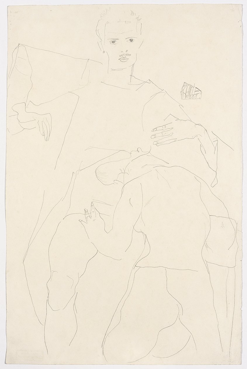 erotik sahne by Egon Schiele