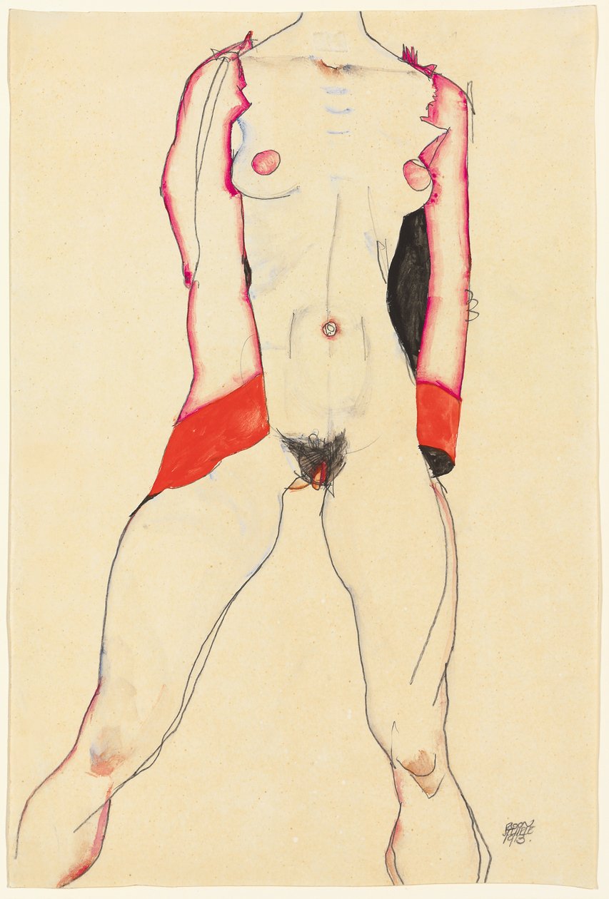 Kadın Gövde; Weiblicher Gövdesi, 1913 by Egon Schiele