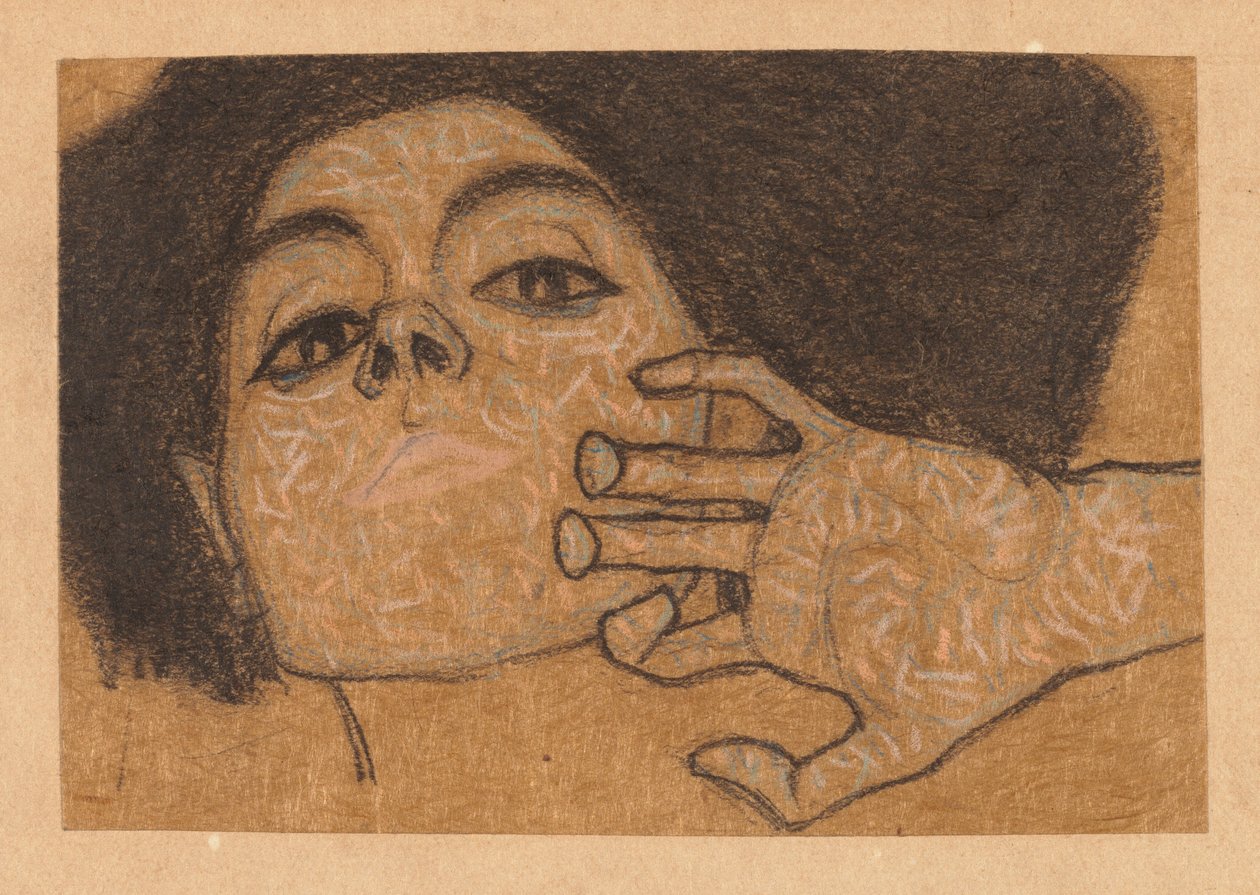 Bir Kadının Başı by Egon Schiele