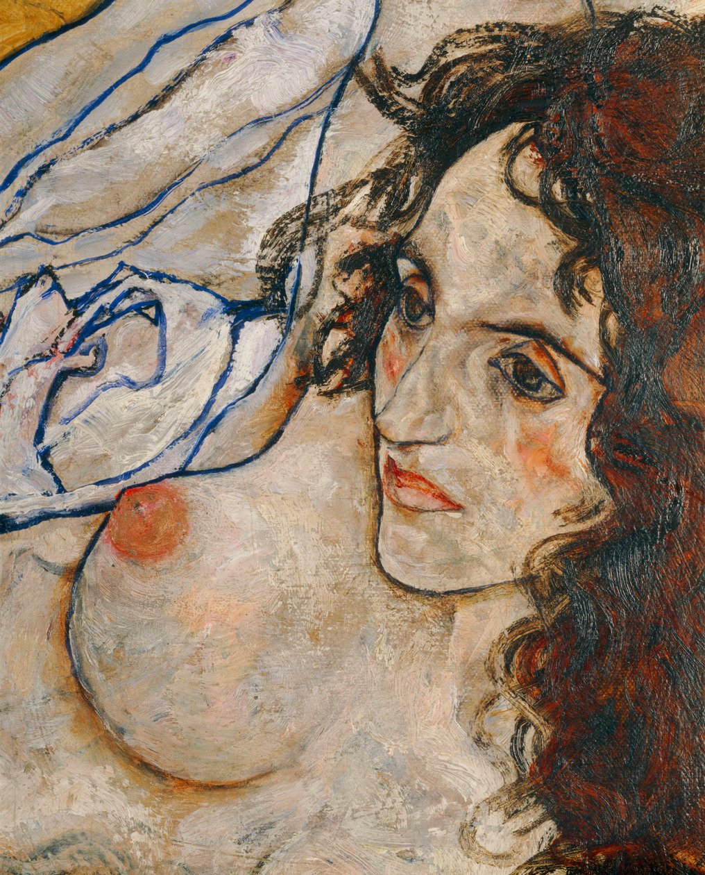 Liegende Frau (tuval üzerine yağlıboya) by Egon Schiele