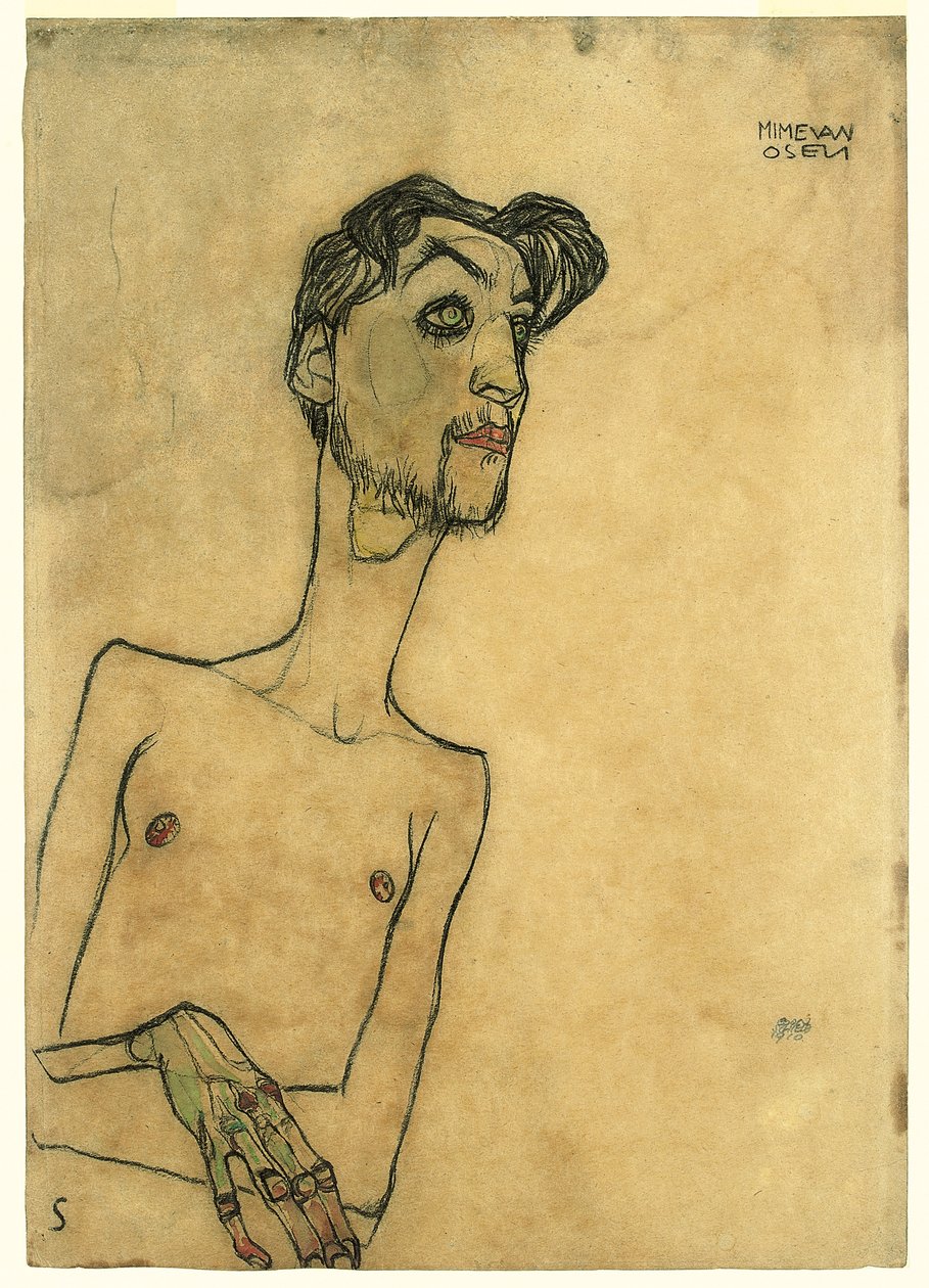 Mim van Osen, 1910 by Egon Schiele
