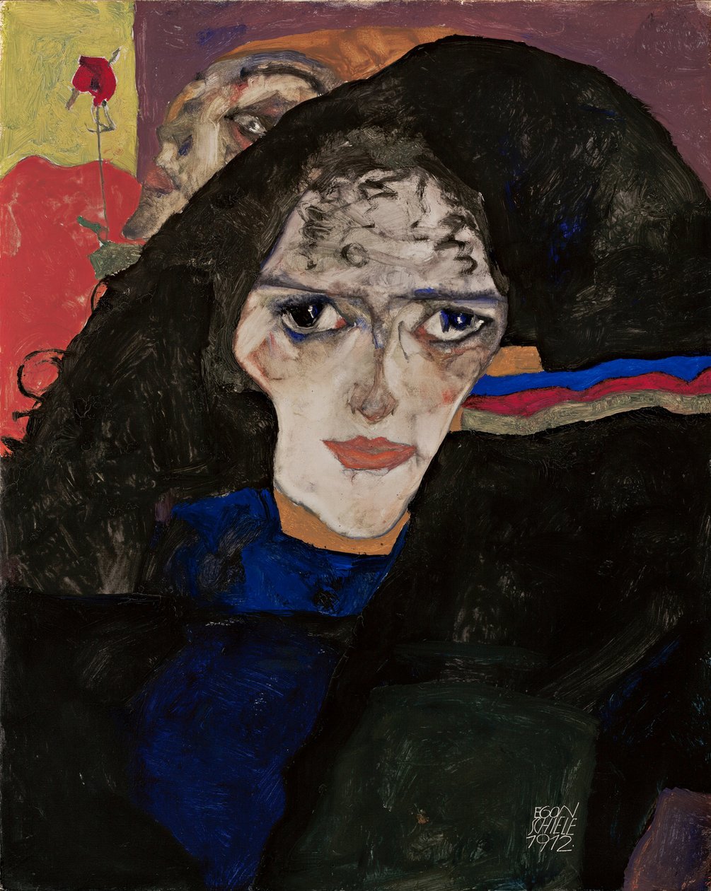 Yaslı Kadın, 1912 by Egon Schiele