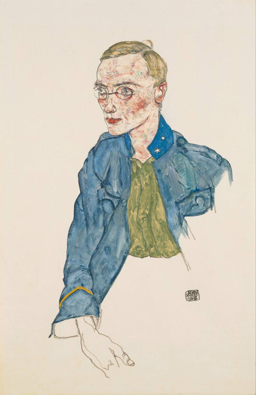 Bir Yıllık Gönüllü Lance-Onbaşı, 1916 by Egon Schiele