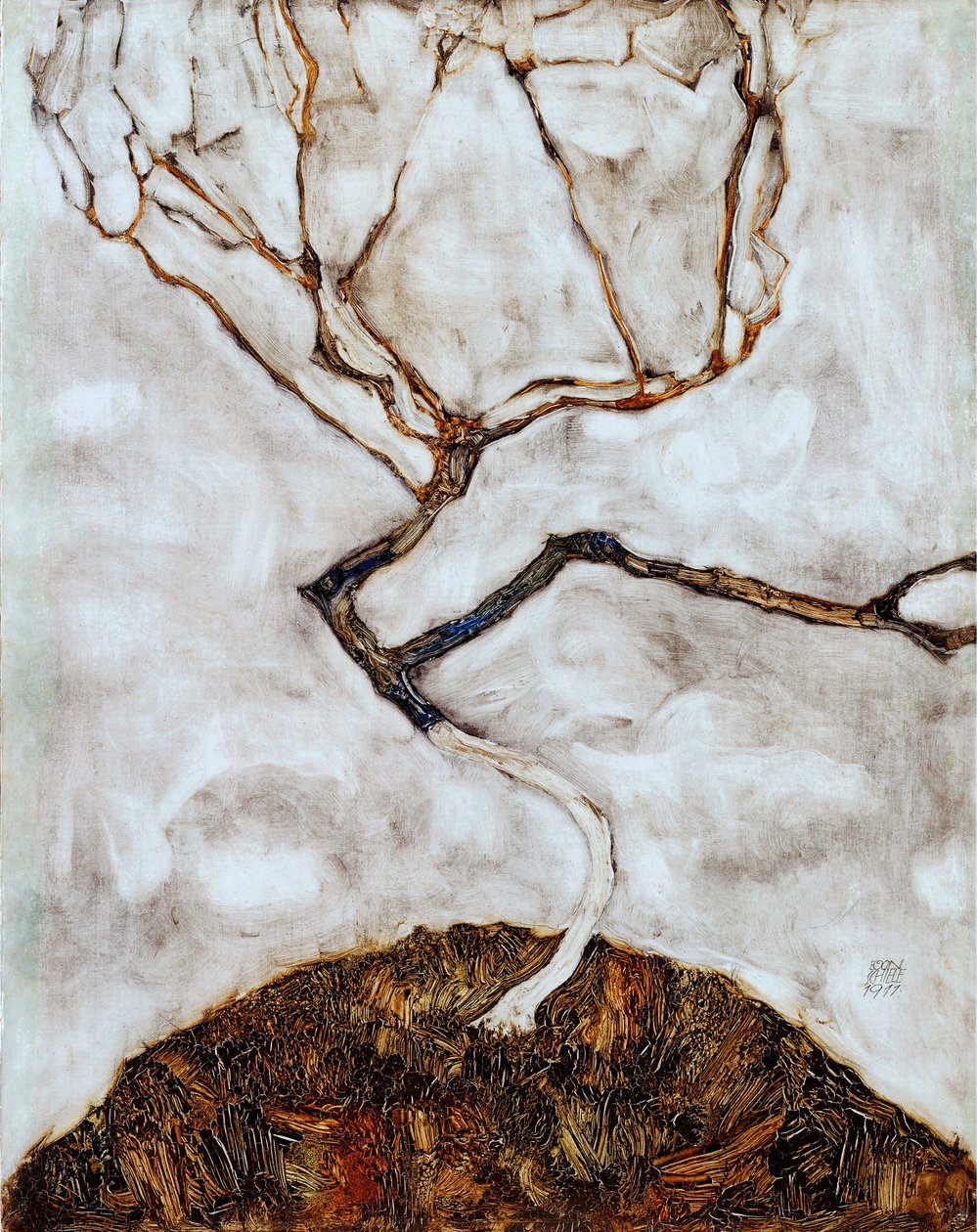 Geç Sonbaharda Küçük Ağaç - Egon Schiele
