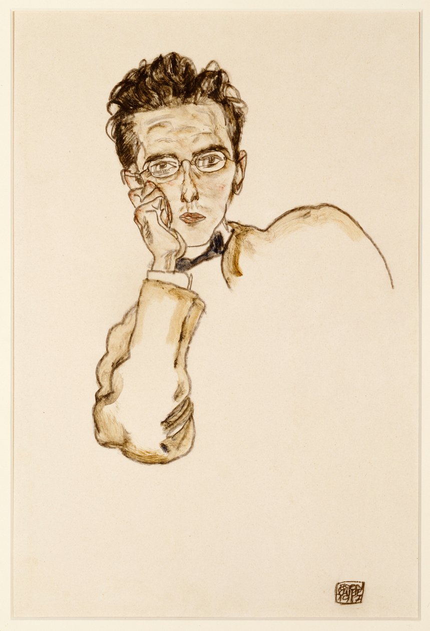 Sanat Satıcısının Portresi, Paul Wengraf, 1917 by Egon Schiele