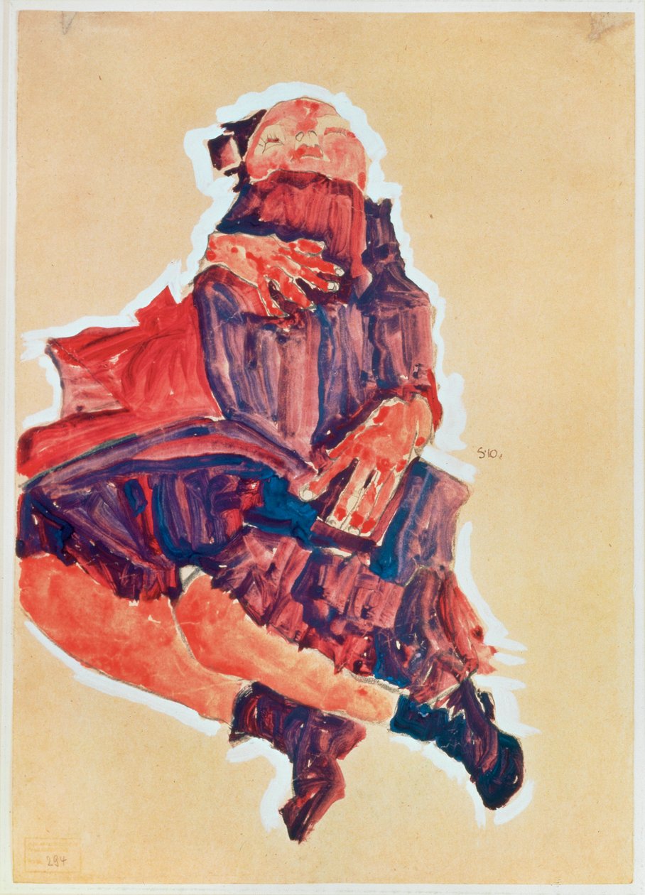 Schlafendes Kind [Uyuyan Çocuk] by Egon Schiele