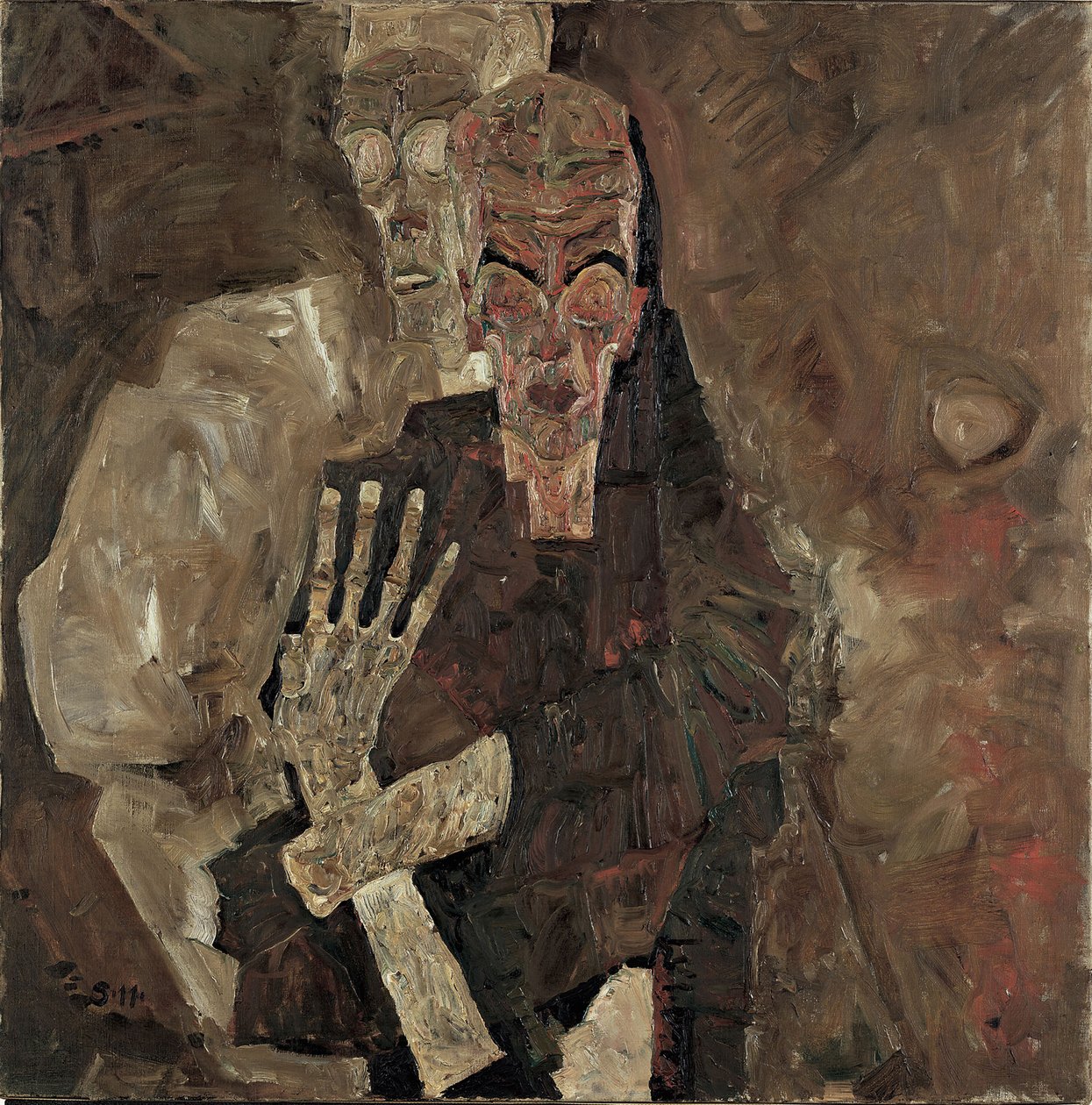 Kendini Görenler II (Ölüm ve İnsan) by Egon Schiele