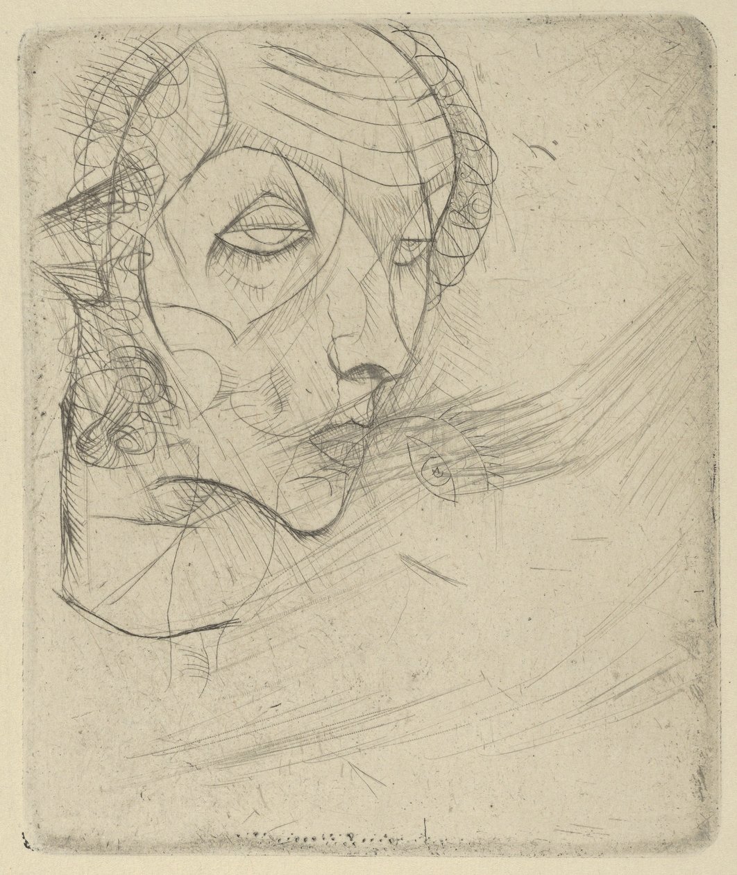 Kendi portresi, 1914 by Egon Schiele
