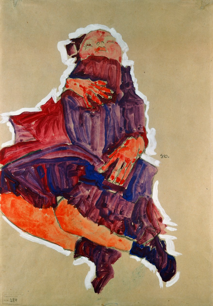 Uyuyan Çocuk, 1910 by Egon Schiele