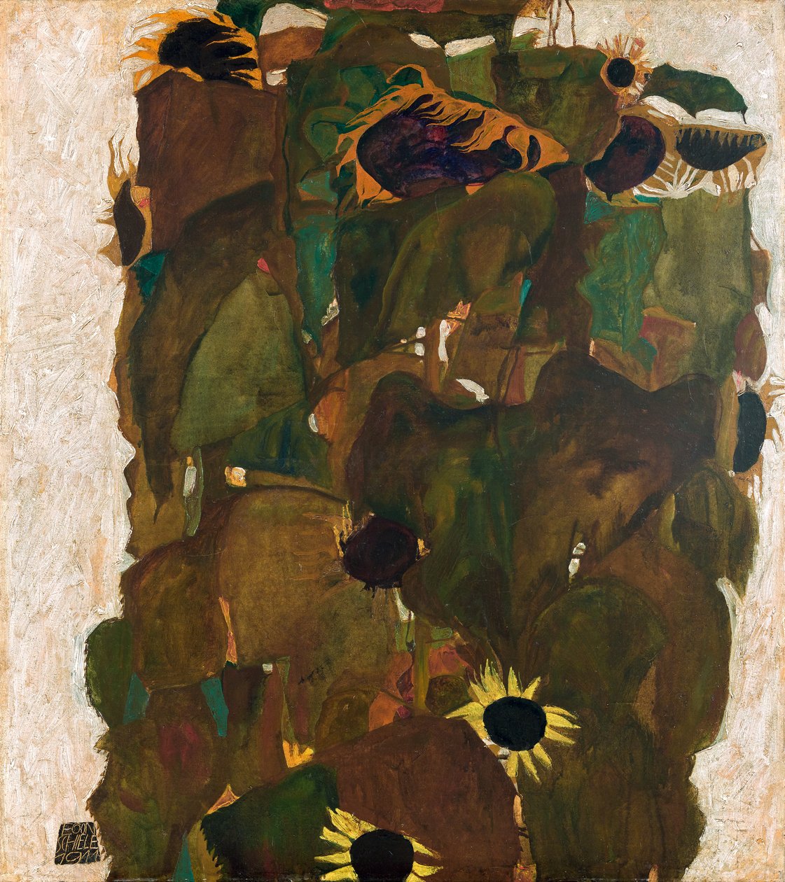ayçiçekleri ben by Egon Schiele