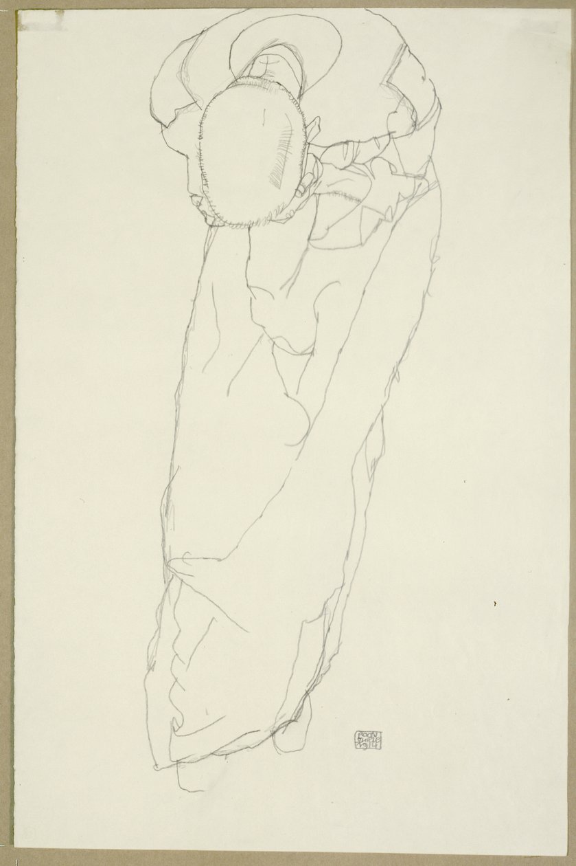 Keşiş, 1914 by Egon Schiele