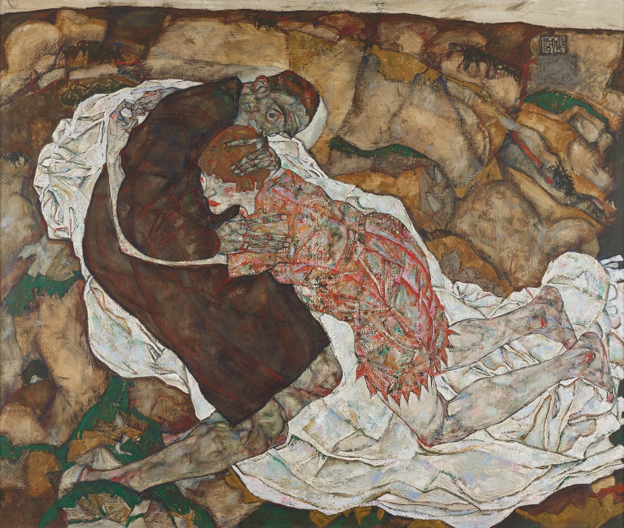 ölüm ve kız by Egon Schiele