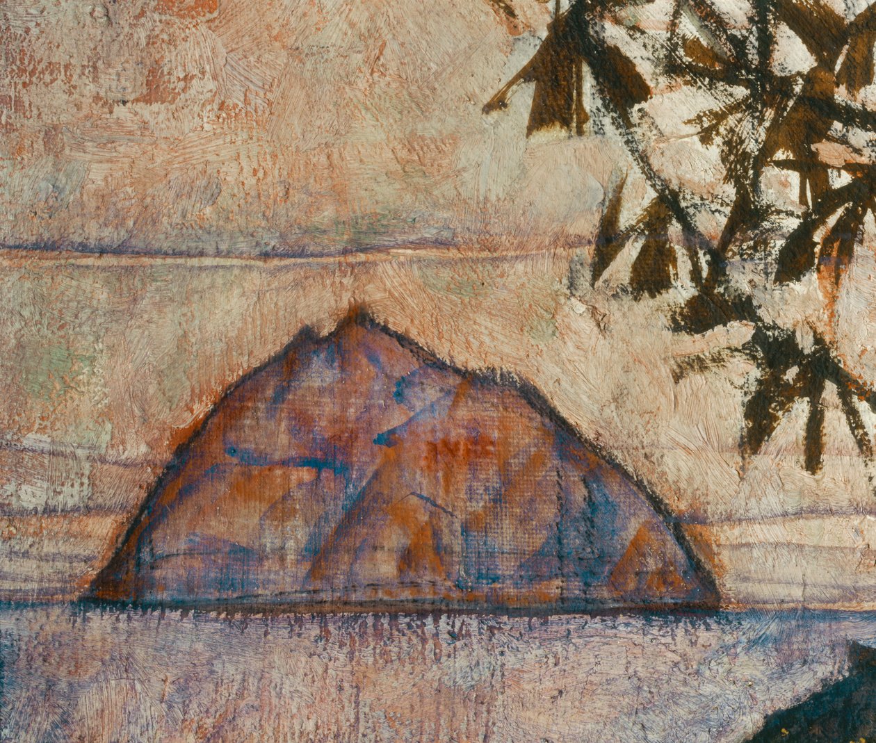 Versinkende Sonne (tuval üzerine yağlıboya) by Egon Schiele