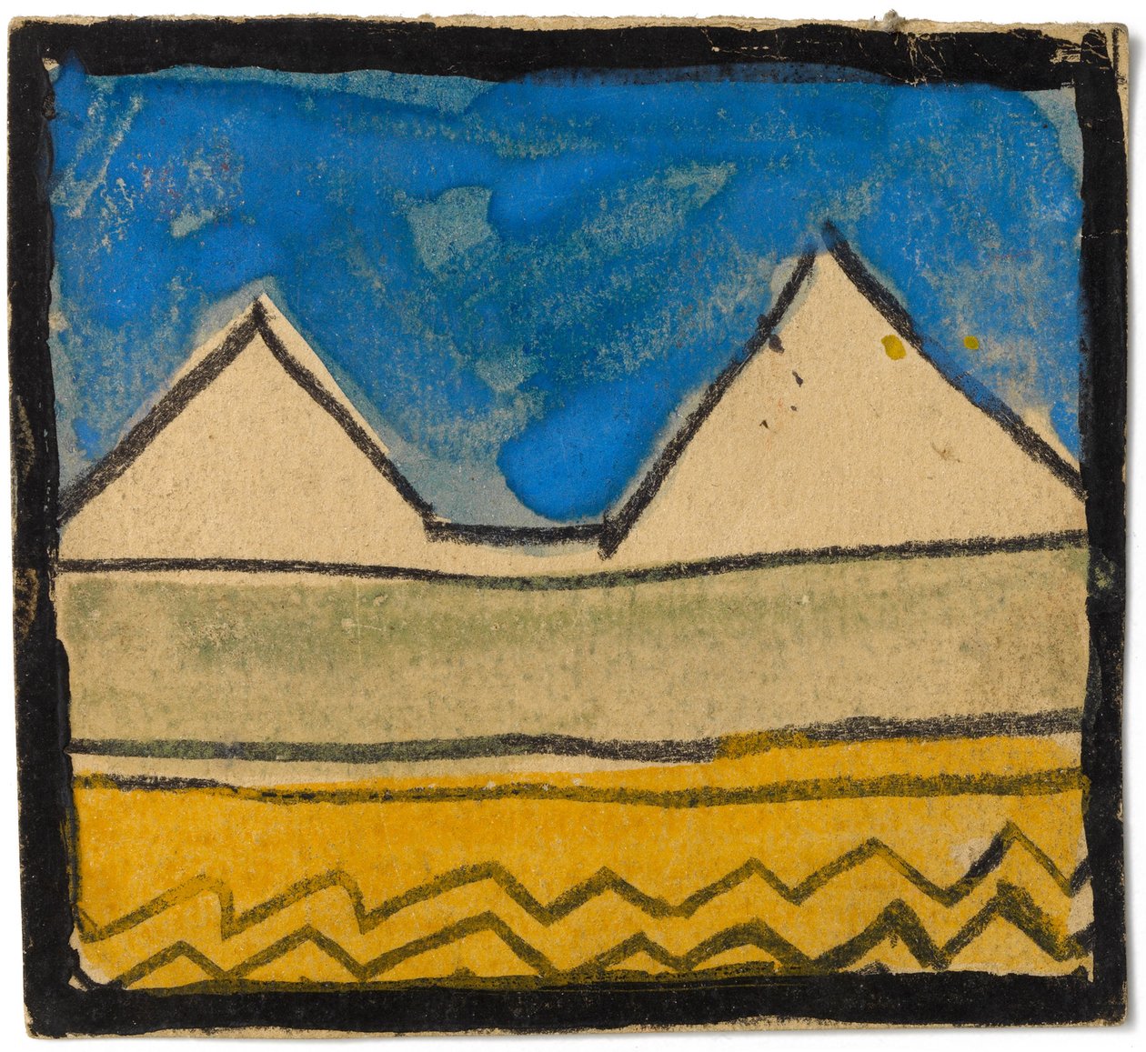 Duvar Dekorasyon Tasarımı, 1918 by Egon Schiele