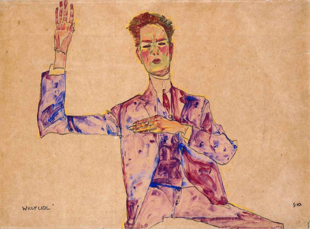 Willy Lidl, 1910 by Egon Schiele