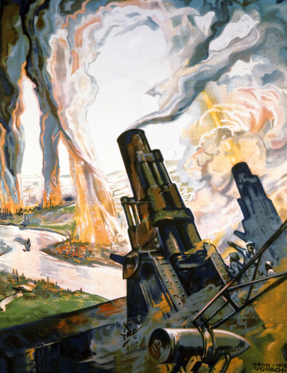 Birinci Dünya Savaşı'ndan propaganda posteri by Egon Tschirch