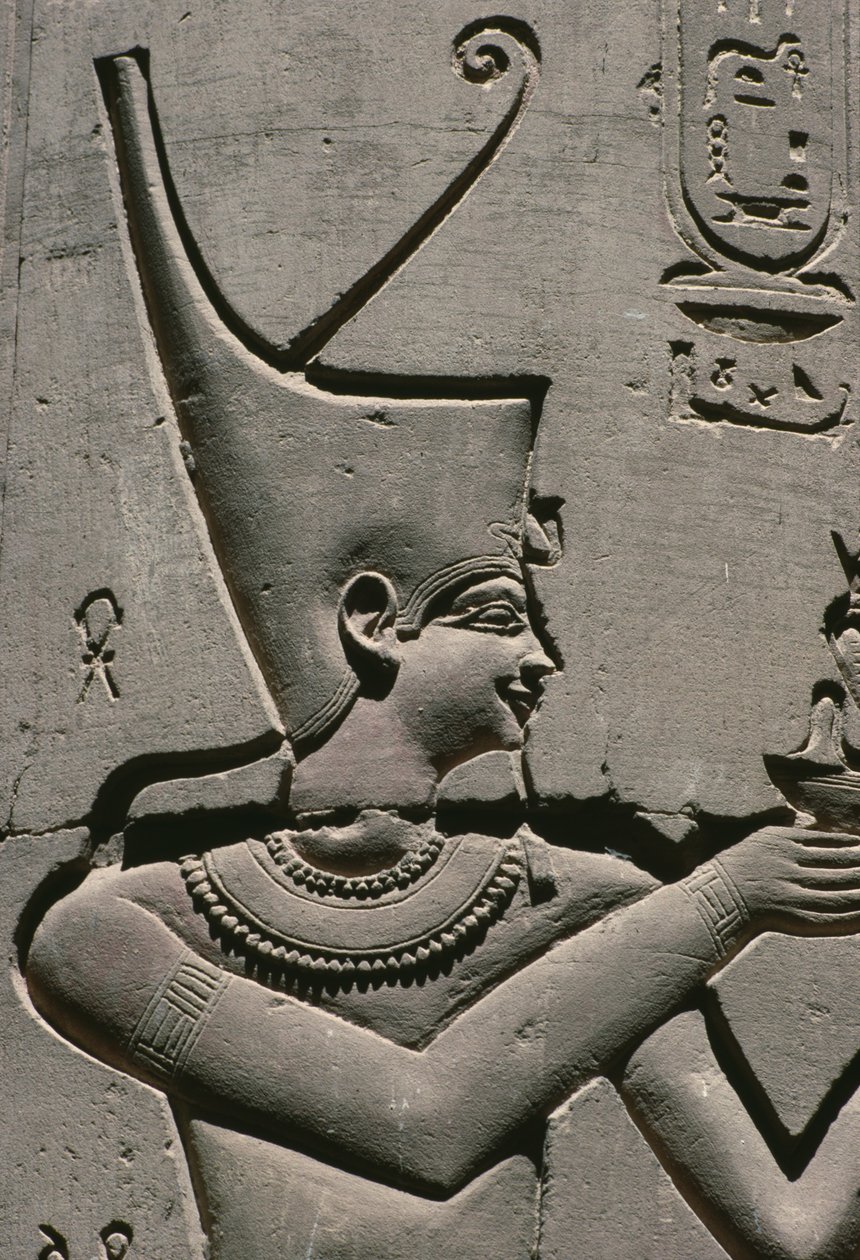 Bir kabartma detayı, firavun kireçtaşı by Egyptian