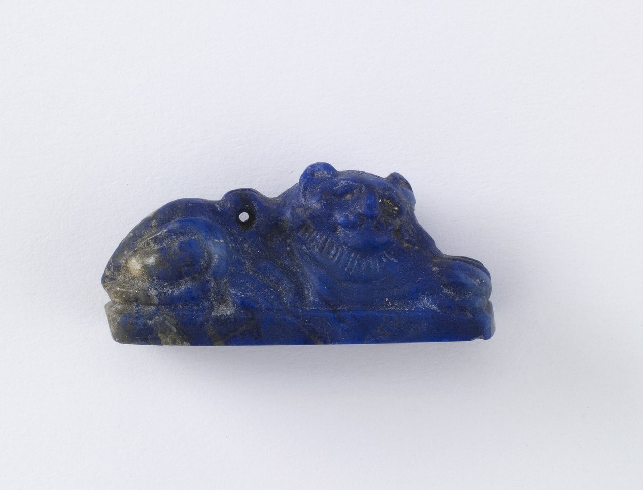 Aslan, Batlamyus Dönemi veya Roma Dönemi, MÖ 305-14 MS (lapis lazuli) by Egyptian