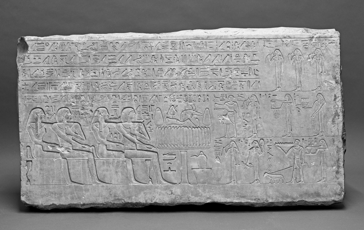 Stela, Orta Krallık (kireçtaşı) by Egyptian 12th Dynasty