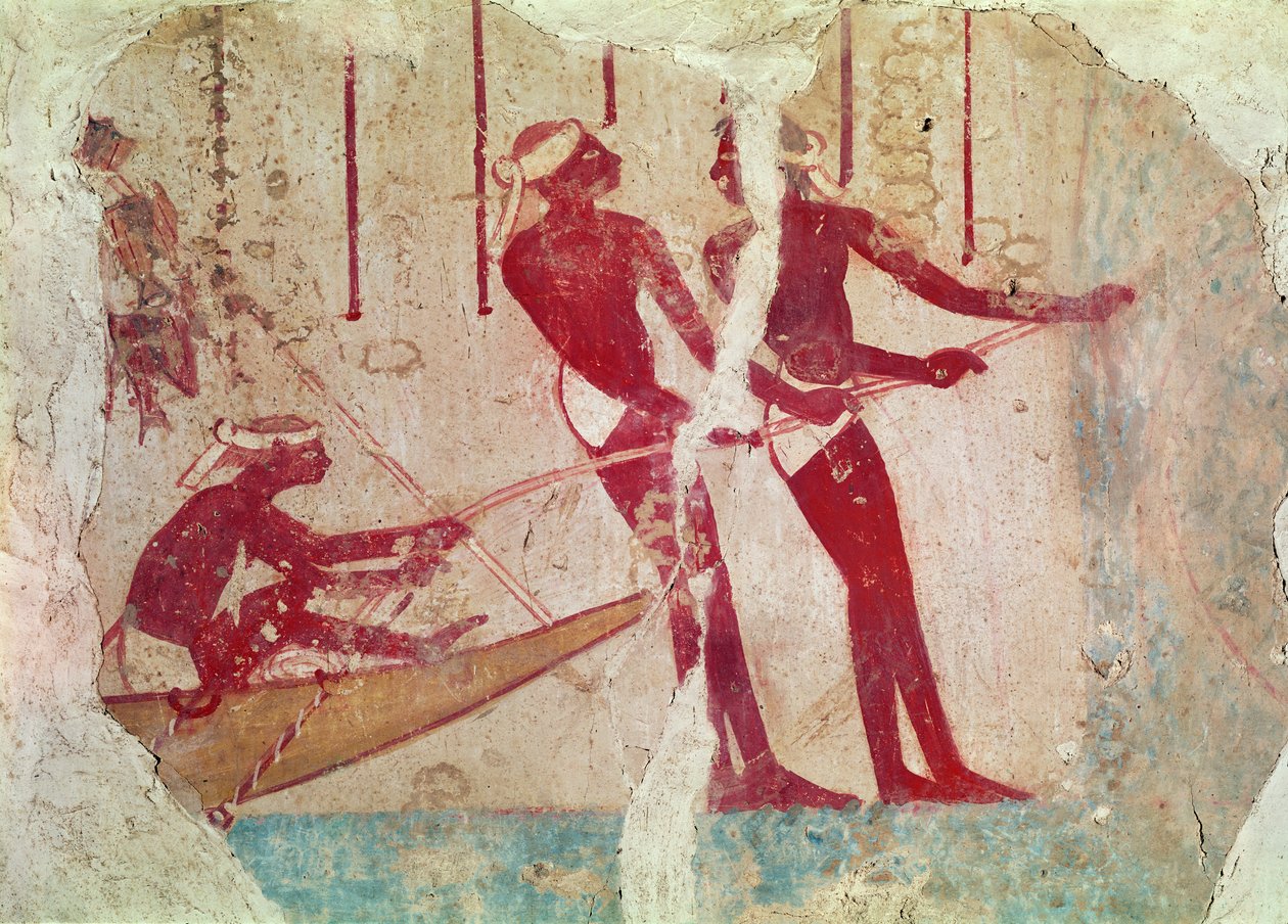 Balıkçılık duvar resminden dönüş by Egyptian 18th Dynasty