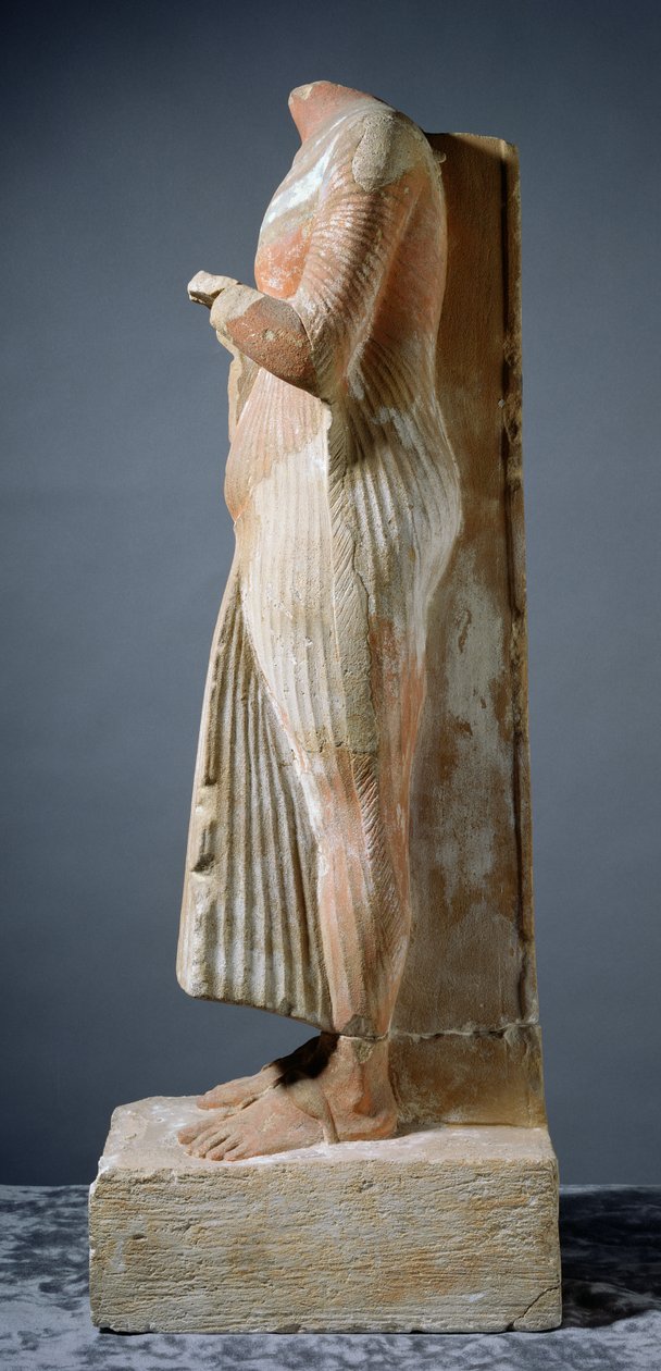 Akhenaten heykeli, yandan görünüm by Egyptian 18th Dynasty
