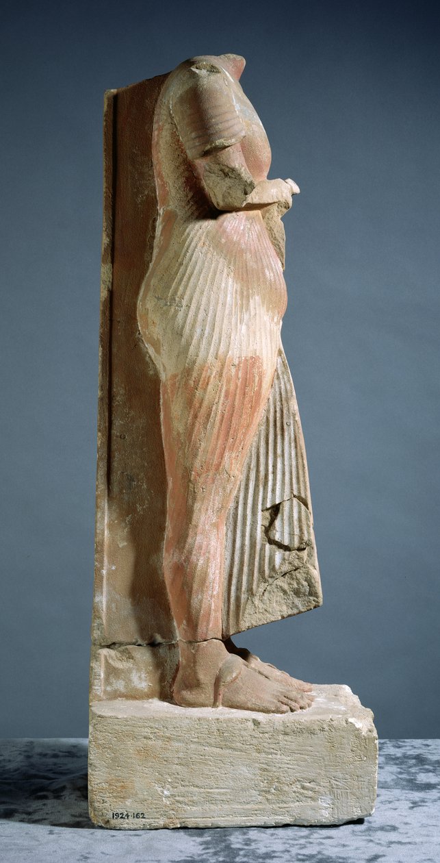 Akhenaten heykeli, yandan görünüm by Egyptian 18th Dynasty
