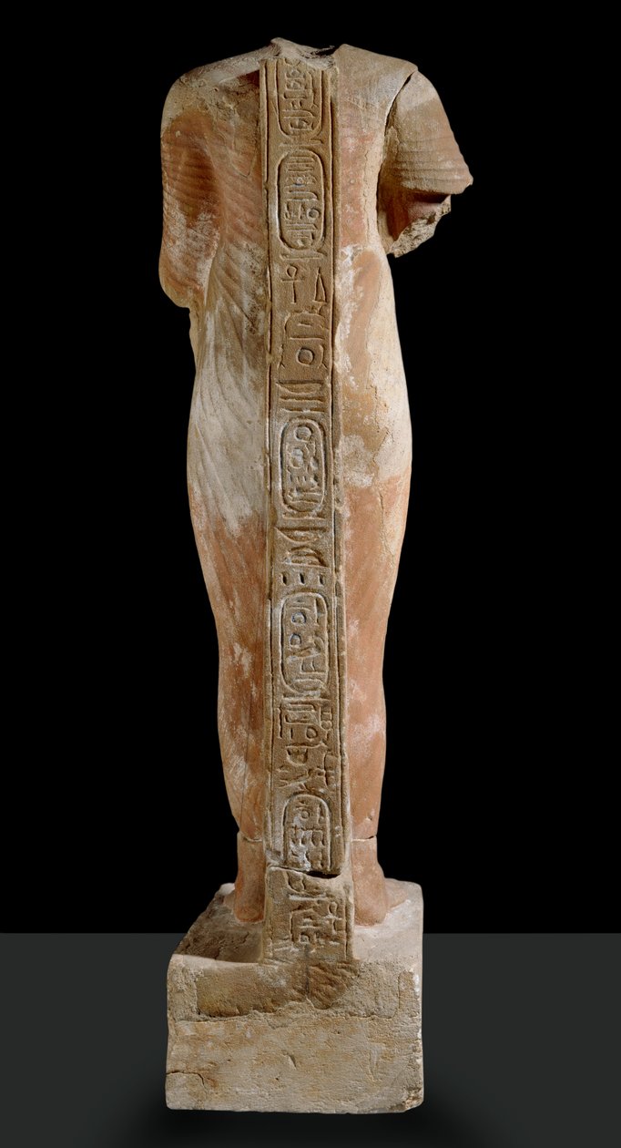 Akhenaten heykeli, arkadan görünüm by Egyptian 18th Dynasty