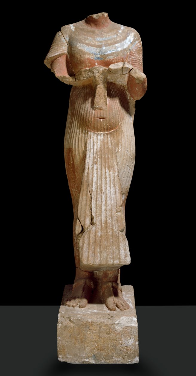 Akhenaten heykeli, önden görünüm by Egyptian 18th Dynasty