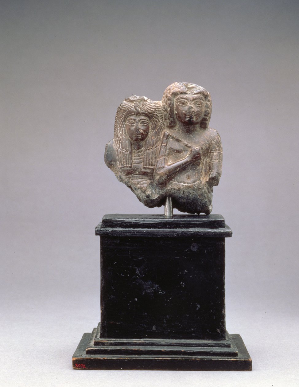 Kral Amenophis I ve annesi Ahmose-Nofretiri, muhtemelen III. Amenophis saltanatından, Yeni Krallık, MÖ 1390-1353 (steatit) by Egyptian 19th Dynasty