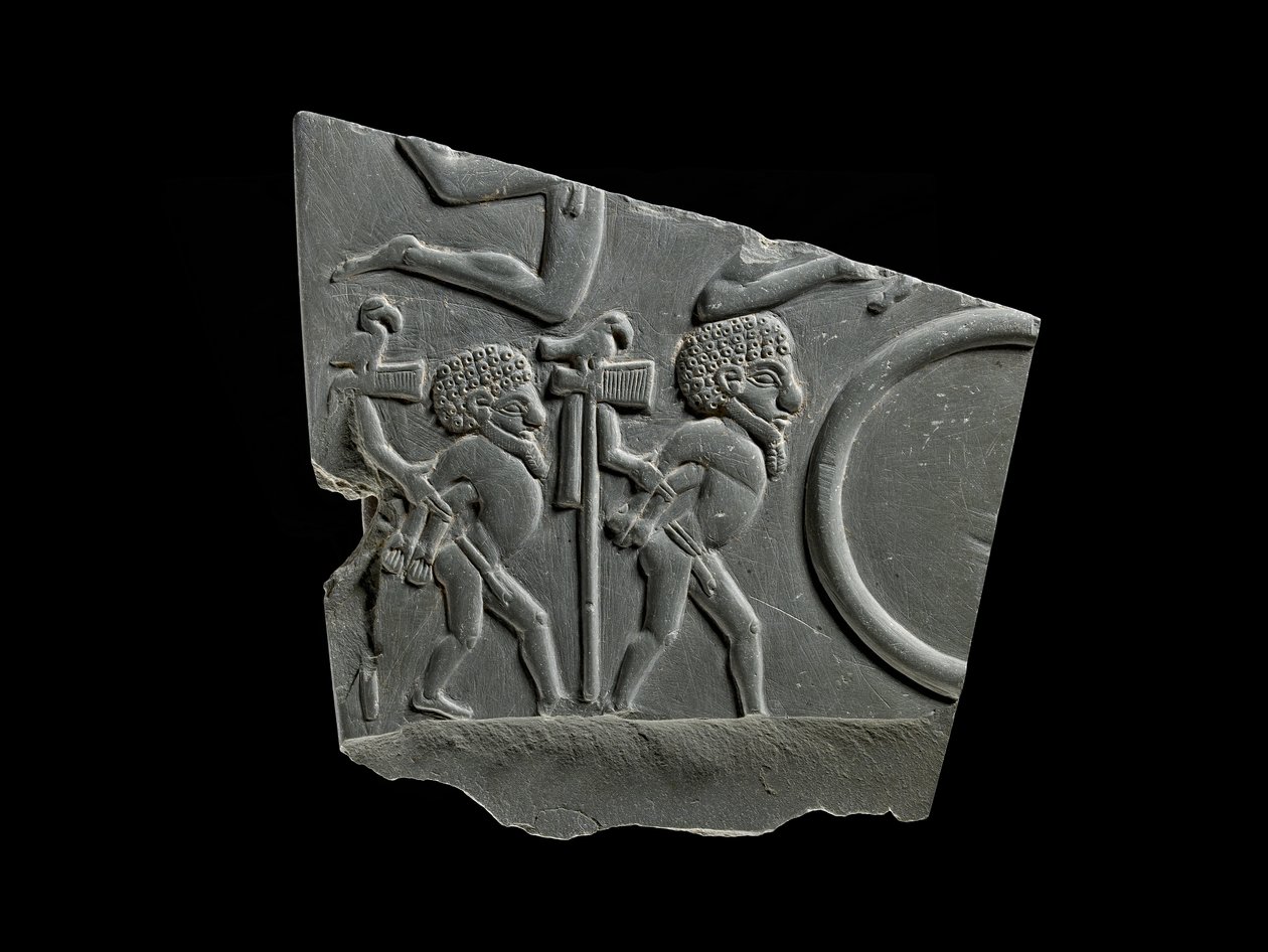 Savaş alanı paleti silttaşı parçası by Egyptian 1st Dynasty