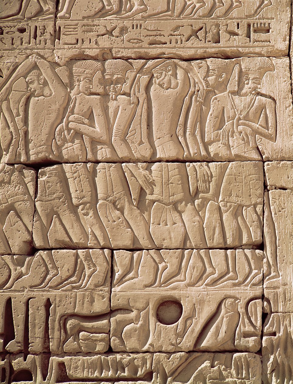 Filistinli mahkumlar, Ramses III Tapınağı