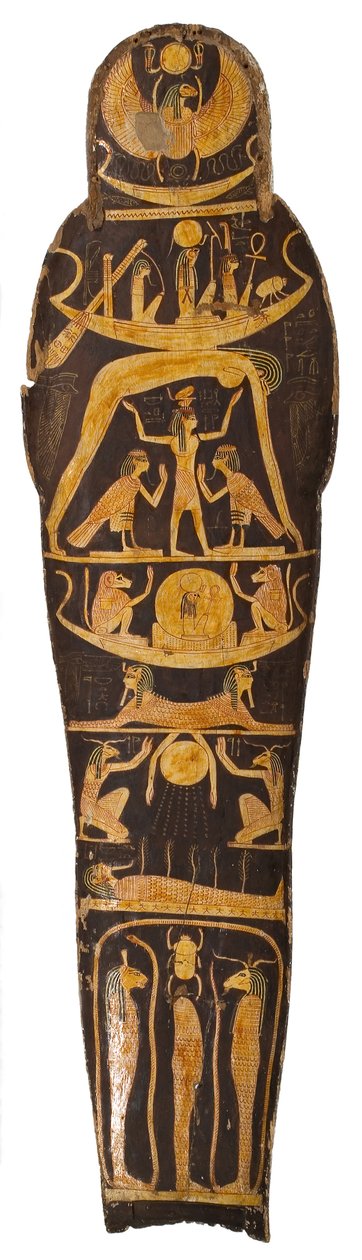 Amun Re, Nespawershefyt, Üçüncü Ara Dönem, MÖ 1000 dolaylarında, Amun Re tapınağının katiplerinin şefinin tabutundan mumya kapağı by Egyptian 21st Dynasty