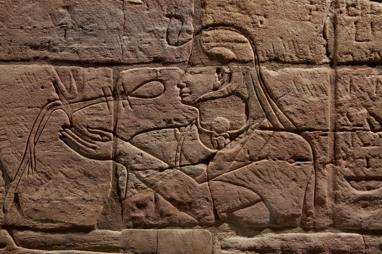ಆಸ್ಪೆಲ್ಟಾ ಗೋಡೆಯ ವಿವರ, c.680 BC ಸ್ಯಾಂಡ್‌ಸ್ಟೋನ್‌ಟರ್ಕ್ by Egyptian 25th Dynasty