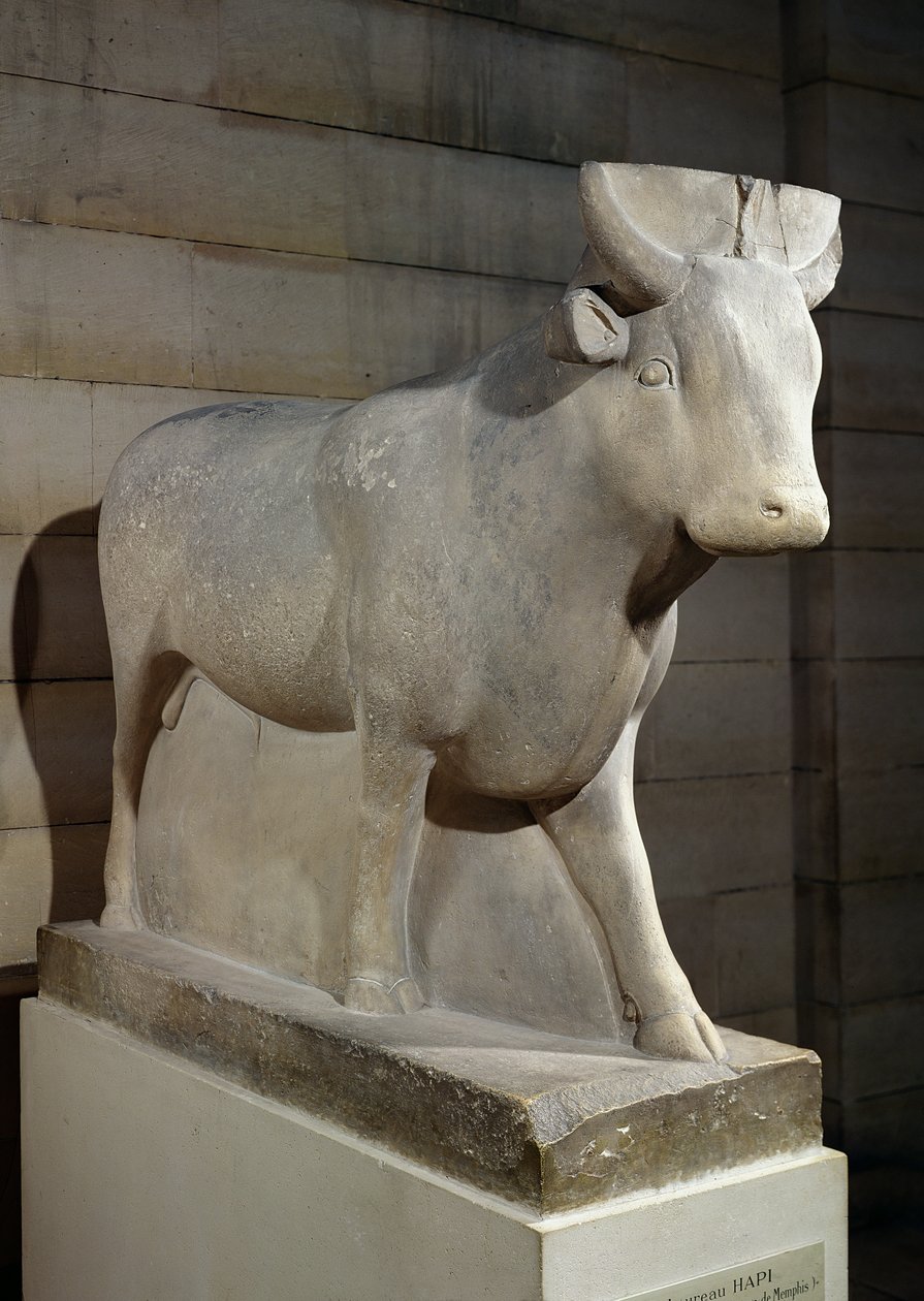 Serapeum'dan Apis Boğası, Memphis (kireçtaşı) by Egyptian 30th Dynasty