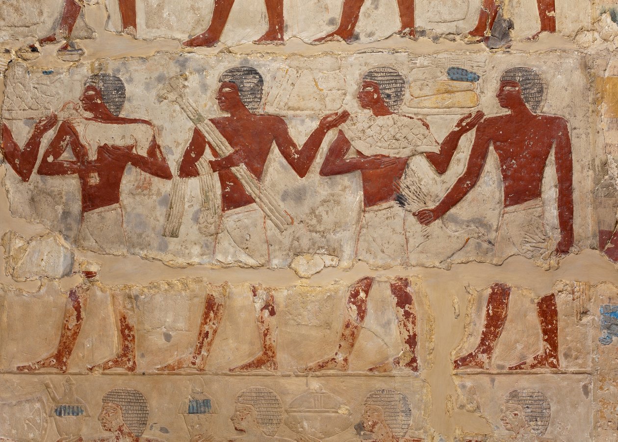 Mastaba Tomb of Perneb (c.2381–2323 BC) (limestone and paint) by Egyptian 5th Dynasty