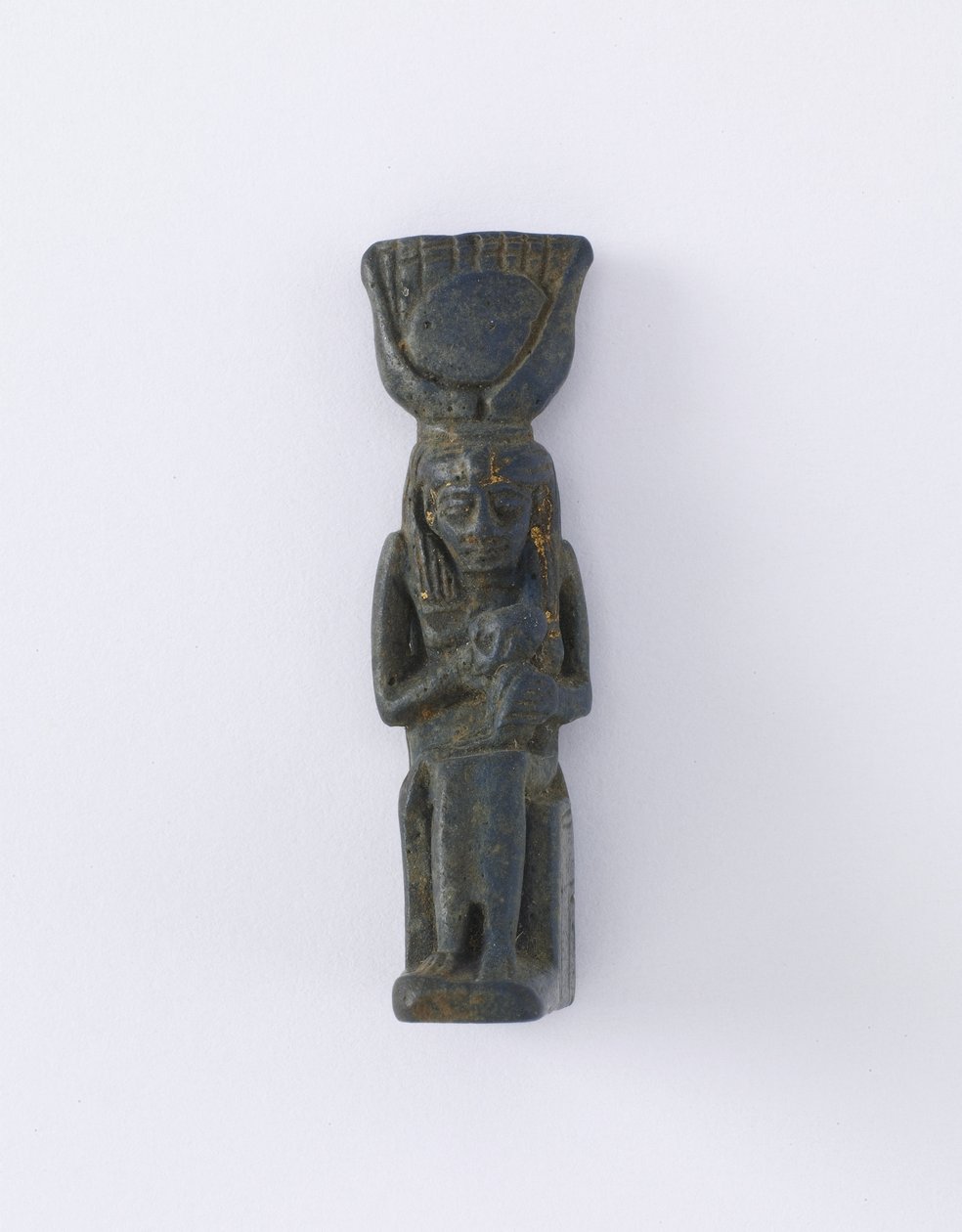 İsis ve Horus Figürü, muhtemelen Ptolemaios Dönemi, MÖ 305-30 (fayans) by Egyptian