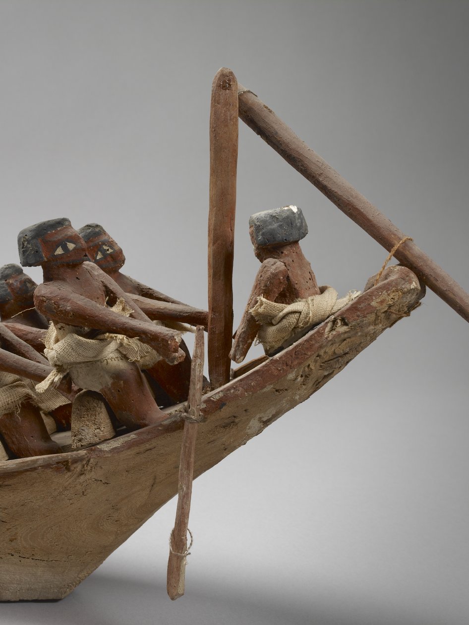 Beni Hasan'dan model cenaze teknesi, muhtemelen Orta Krallık, c.2060-1786, 107032 karışık medya detayı by Egyptian