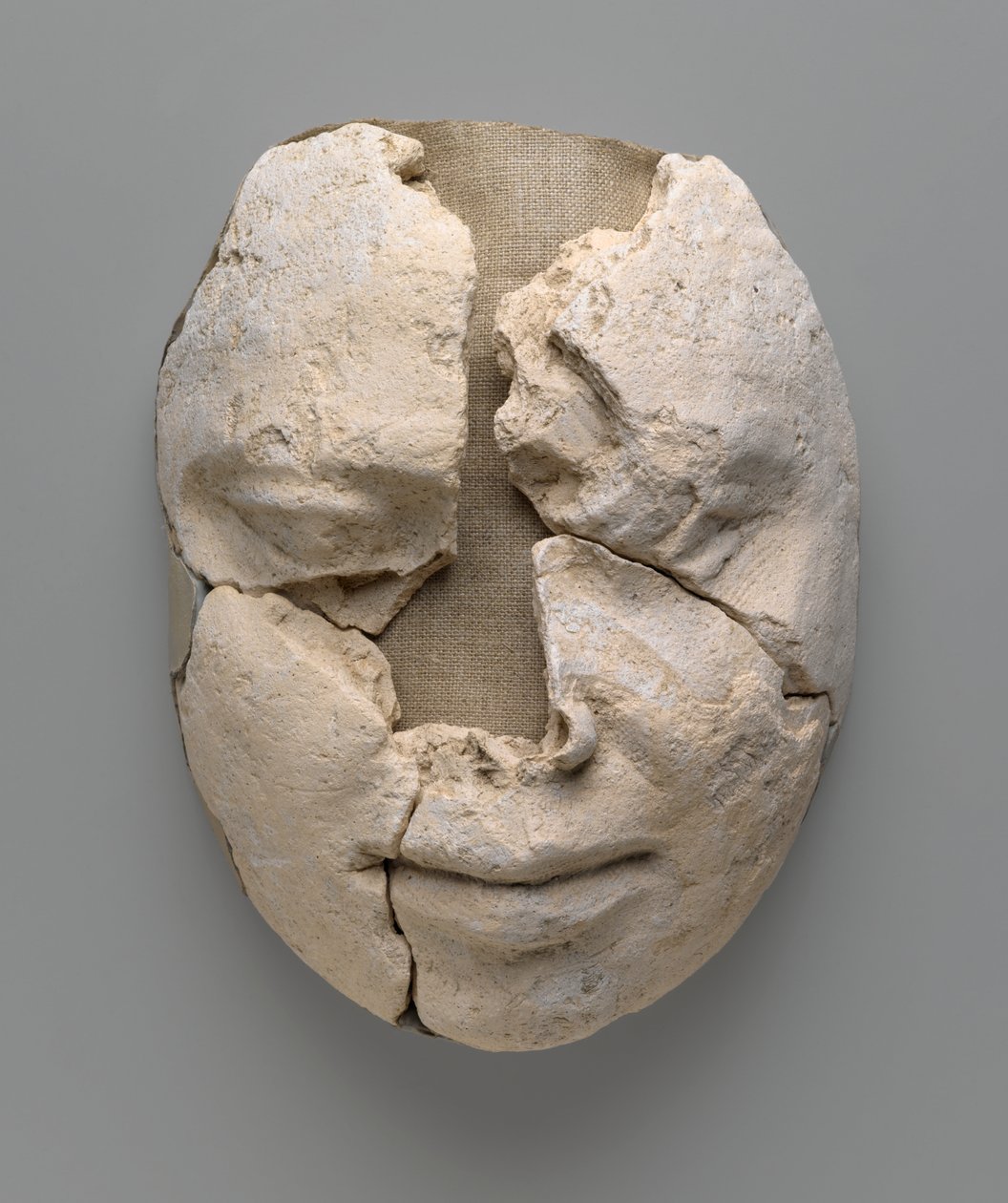 Sadece yüzden oluşan bir adamın mumya maskesi (alçı) by Egyptian