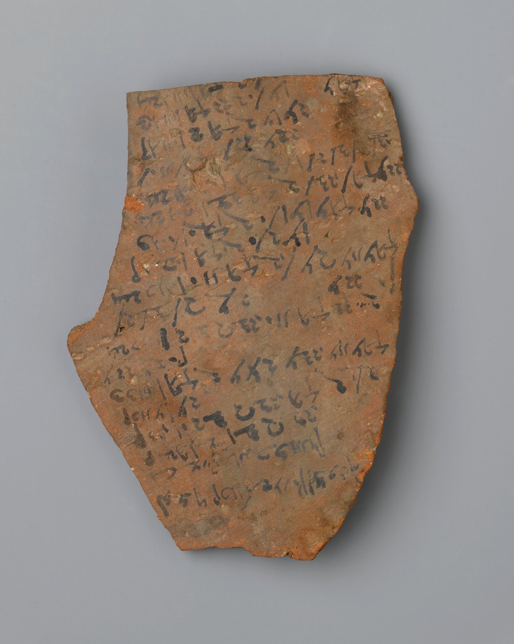 Ostrakon aydınlatma zamanlarının listesi, muhtemelen Elephantine