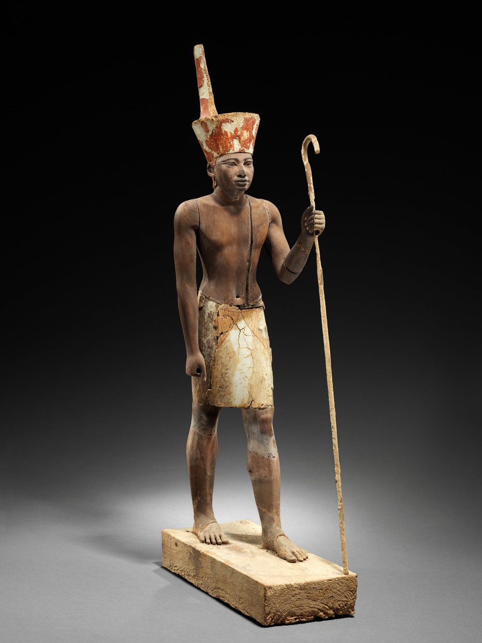 Guardian Figür, yaklaşık MÖ 1900 (alçı ve boya ile sedir ağacı) by Egyptian 12th Dynasty