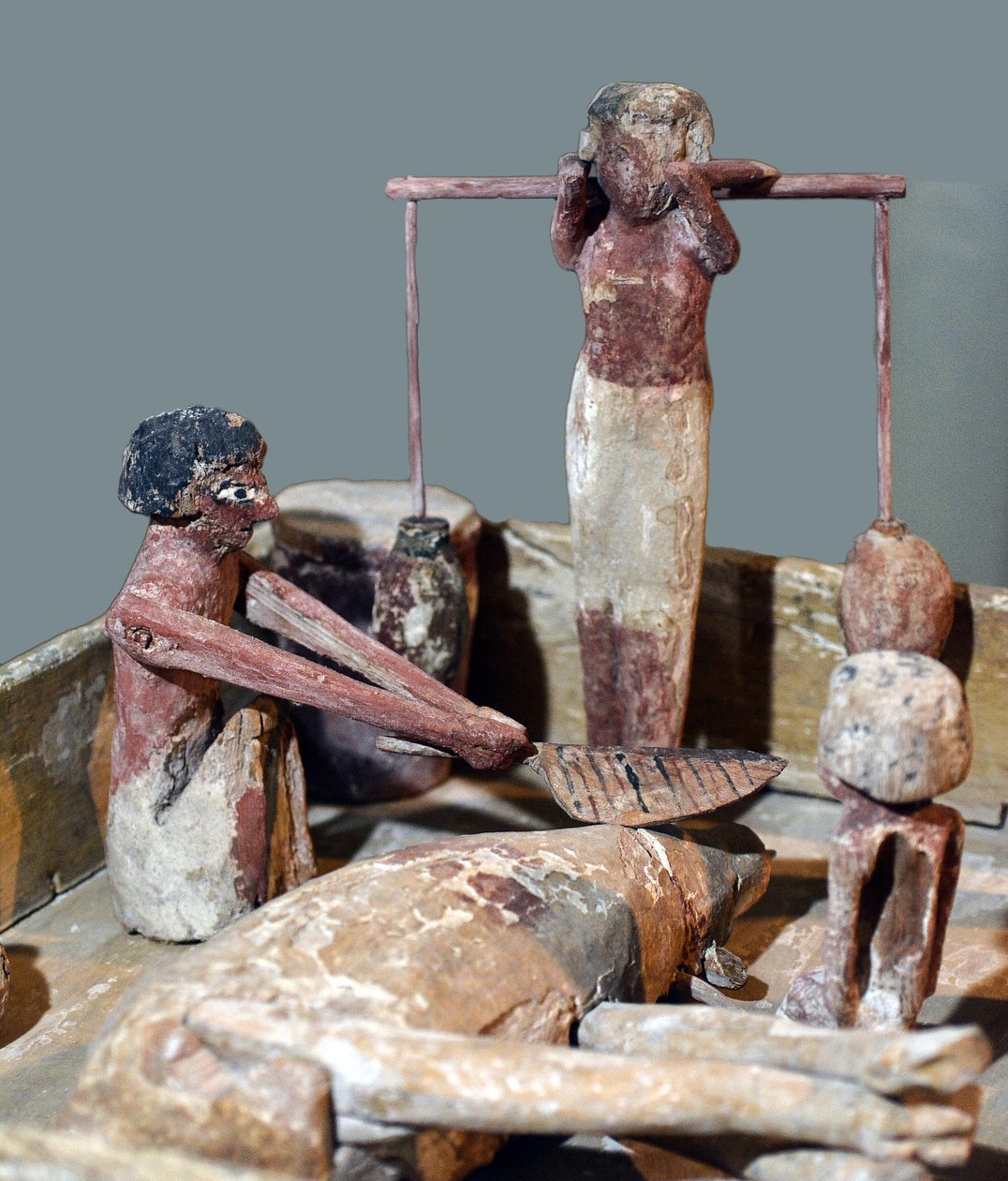Bir kasap dükkânının modeli, Mısır, MÖ 2000-1700 dolayları by Egyptian 12th Dynasty