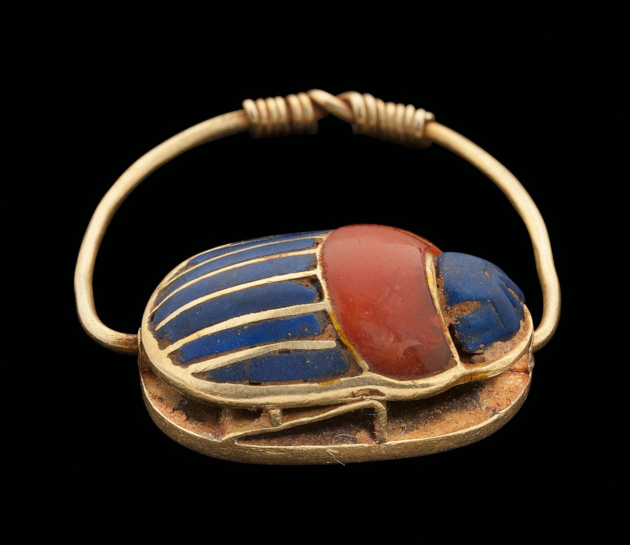 Bokböceği parmak yüzüğü, Orta Krallık by Egyptian 12th Dynasty