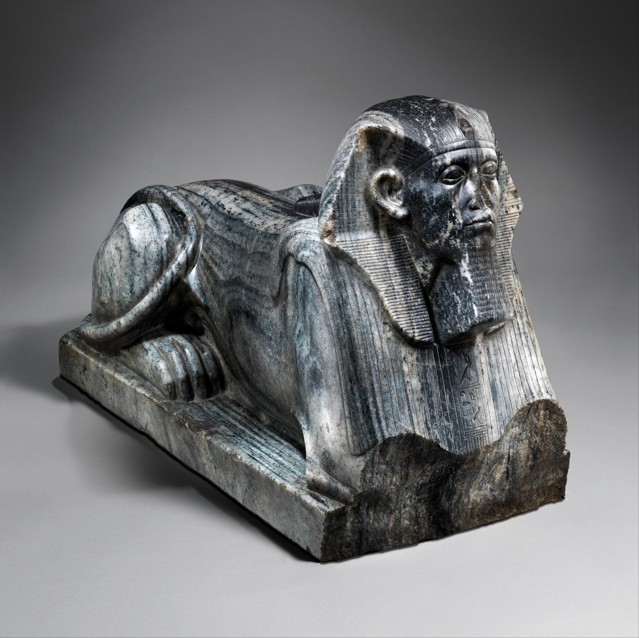 Bir Sfenks olarak Senwosret III, MÖ 1850 dolayları (gnays) by Egyptian 12th Dynasty