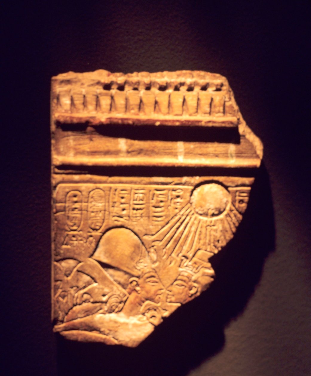 Akhenaten ve Nefertiti kabartma parçası by Egyptian 18th Dynasty