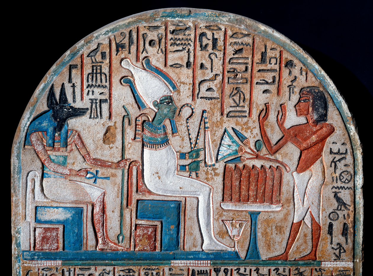 Mısır antik: Nanai steli Osiris ve Anubis